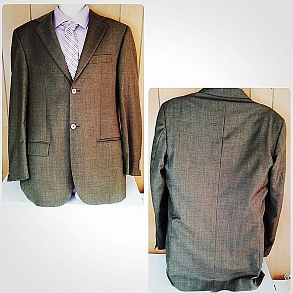  Giorgio Sanetti Jacket Twill Wool Full Lining - Picture 1 of 4